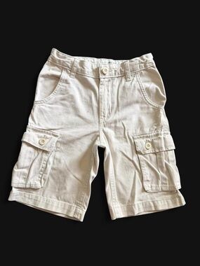 Old Navy Boys Cargo Shorts Khaki Beige Size 7 Reg
